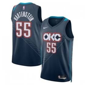 NBA Oklahoma City Thunder Trikot Isaiah Hartenstein Nike 2025-26 City Edition Schwarz Swingman - Herren
